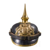 A helmet M 1896 for enlisted men of the Bavarian infantry