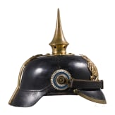 A helmet M 1896 for enlisted men of the Bavarian infantry