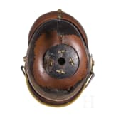 A helmet M 1896 for enlisted men of the Bavarian infantry
