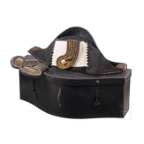 A bicorne for officials with original case and two epaulettes M 1848