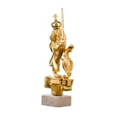 A gilded Bavarian lion, 19th century