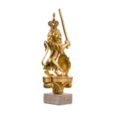 A gilded Bavarian lion, 19th century