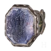 Count August von bruanschweig and Lueneburg, silver mounted private seal, ca. 1633