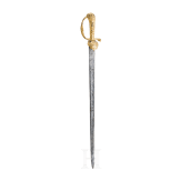 A german gilded hunting hanger, mid 18th century