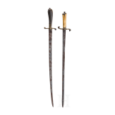Two French hunting hangers, 18th century