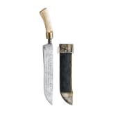 A German hunting knife with etched blade, 19th century