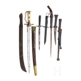 A set of six edged weapons, 19th/20th century