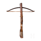 A German Kulissenschnepper or slurbow, Halle, dated 1718