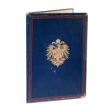 Privy Councillor Wilhelm Selkmann (1818 - 1913) - a decorative certificate of the Bundesrat on the retirement of the Oldenburg representative on April 1, 1901