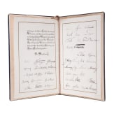 Privy Councillor Wilhelm Selkmann (1818 - 1913) - a decorative certificate of the Bundesrat on the retirement of the Oldenburg representative on April 1, 1901