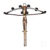 A richly decorated German crossbow, historicism, in the style of circa 1600