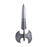 An etched halberd head of the Swiss Guard of Friedrich III, Elector of Brandenburg and King in Prussia (1657 - 1713)