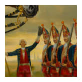 Painting &ldquo;King Friedrich Wilhelm I on horseback at the parade of his Potsdam Giant Guard&rdquo;
