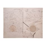 Friedrich II of Prussia &ndash; a hand-signed patent to Capitain for Carl Friedrich von Arensdorff, dated 1743