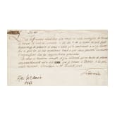 King Frederick II of Prussia - a signed letter to the Prussian envoy in The Hague Abraham Georg Luiscius, dated Breslau, 18 July 1741