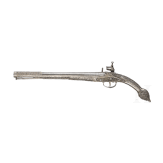 A silver mounted Montenegro Miquelet-pistol, ca. 1820