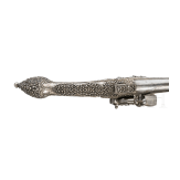 A silver mounted Montenegro Miquelet-pistol, ca. 1820
