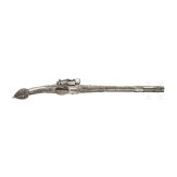 A silver mounted Montenegro Miquelet-pistol, ca. 1820