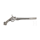 A pair of silver-mounted Balkan Turkish flintlock pistols, circa 1830