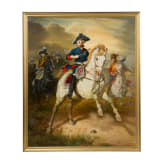 Painting of Frederick the Great on horseback after Wilhelm Camphausen