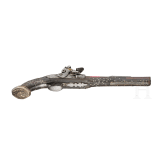 An Ottoman percussion pistol with bayonet, circa 1850