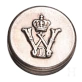 Kaiser Wilhelm II - a silver gift pillbox 1916