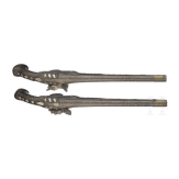 A pair of North African miquelet flintlock pistols, circa 1800