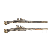 A distinguished pair of Ottoman flintlock pistols, possibly Tunisian, circa 1800-1820