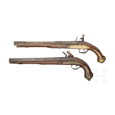 Two oriental flintlock pistols, circa 1800