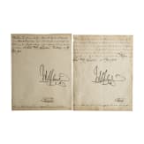 Emperor Wilhelm II &ndash; two large ink autographs, dated 1901 and 1904