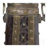 A Northern African powder flask, circa 1900