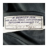 An overcoat for Prussian officers, dated 1911