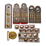 A small collection of insignias, circa 1900