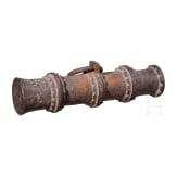 A North Italian wrought iron light canon barrel, 15th century