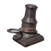 A large German cast iron signaling canon, 17th/18th century
