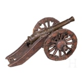 A French miniature field gun, 18th century