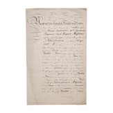 Promotion certificate from 1851 with the signature of King Frederick William IV