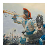 A Painting of Friedrich Wilhelm von Seydlitz at the Battle of Rossbach, painted after Anton von Werner