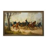 Painting &ldquo;Napoleon III and Bismarck on their way to Paris&rdquo; after Wilhelm Camphausen
