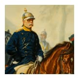 Painting &ldquo;Napoleon III and Bismarck on their way to Paris&rdquo; after Wilhelm Camphausen