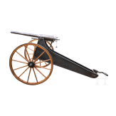 A percussion breech-loading cannon with conical screw breechblock, second half of the 20th century
