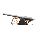 A percussion breech-loading cannon with conical screw breechblock, second half of the 20th century