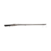 A heavy German rampart rifle with combined wheel and matchlock, circa 1570