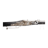 A heavy German rampart rifle with combined wheel and matchlock, circa 1570