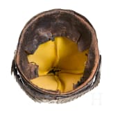A Prussian fusilier cap model 1894 for enlisted men in the 1st Guard Regiment on Foot, II Battalion