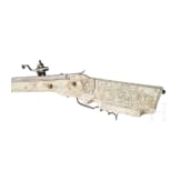 A wheellock hunting rifle with richly engraved, presumably later ivory-veneered stock, Wilhelm Neubauer of Prague, circa 1690/95