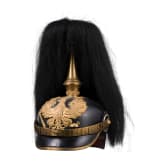 A helmet for infantry officers with parade bush, circa 1900