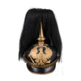 A helmet for infantry officers with parade bush, circa 1900