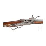 A German wheel lock rifle, circa 1750