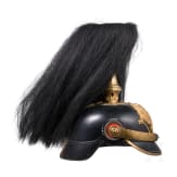 A helmet for infantry officers with parade bush, circa 1900
